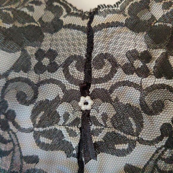 Vintage Lorraine sexy floral babydoll chemise sz M - Picture 4 of 11